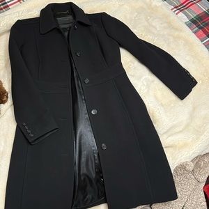 J Crew lady day wool dress coat size 2p black